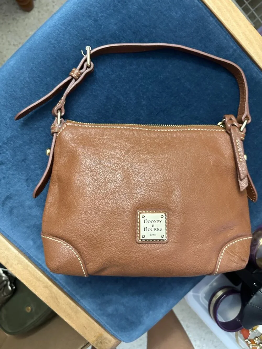 Dooney & Bourke Pebble Leather Brown Purse